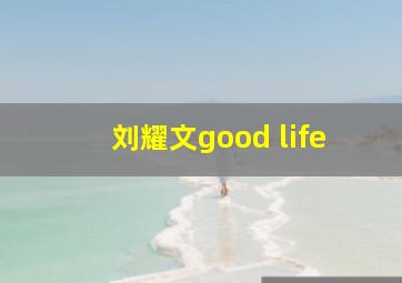 刘耀文good life